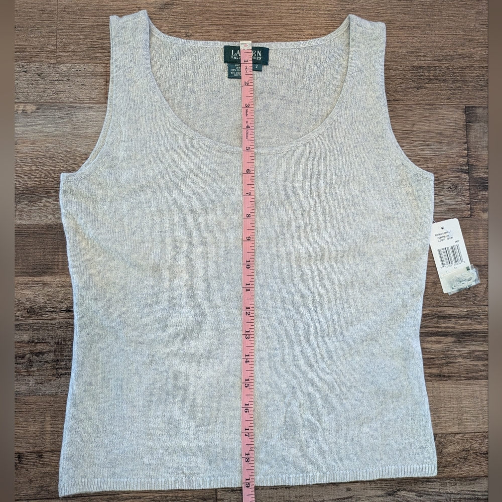 NWT Ralph Lauren Silk Cashmere Tank Top Sz Small - Picture 11 of 13